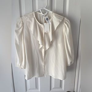 Wilfred Frida 100% silk blouse in espace.